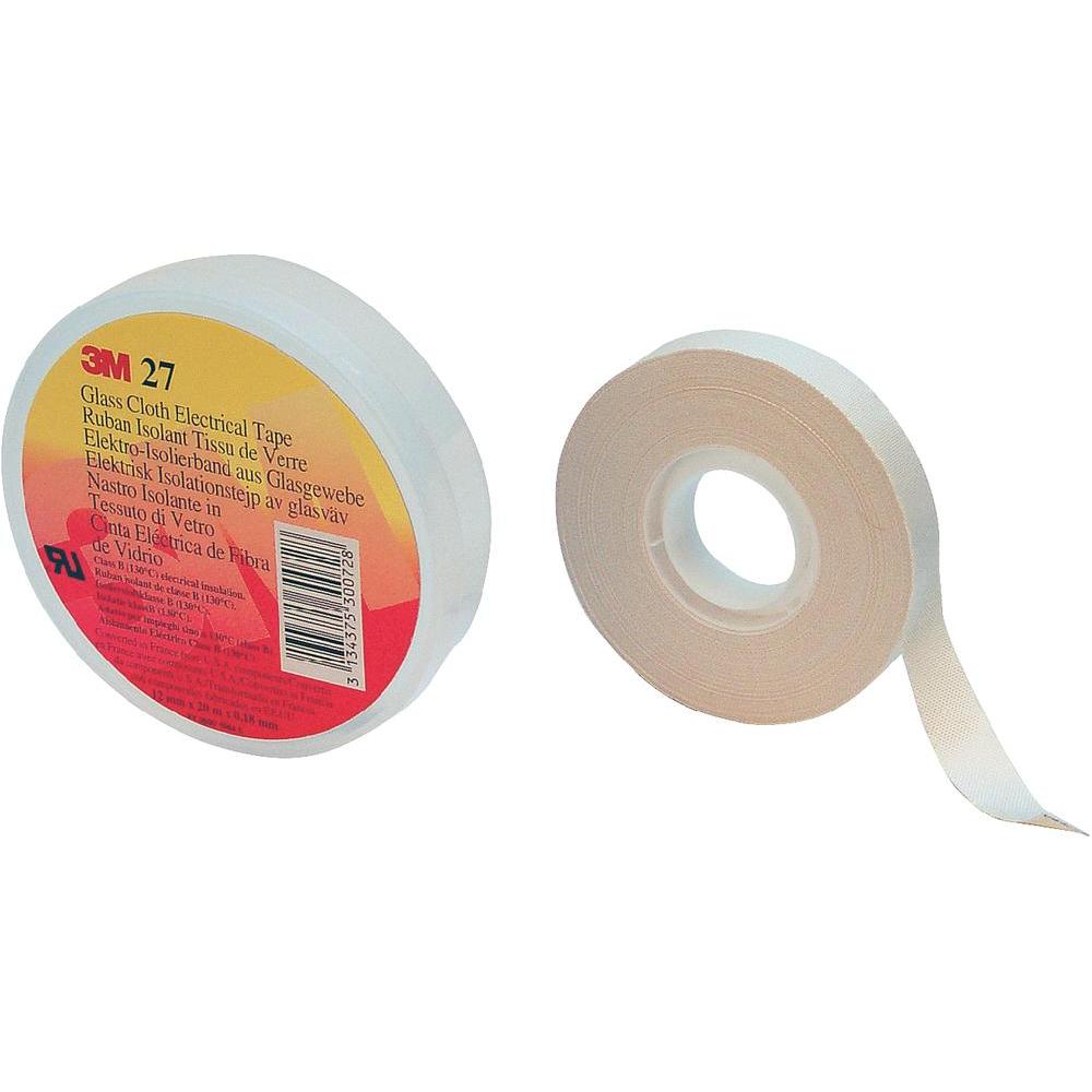 3M SCOTCH 27 GLASS CLOTH TAPE 12mm X 20M - Electrical Consumables