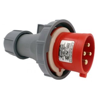 Red IP67 plug